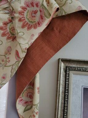 Richloom Platinum Collection Floral Print Tab Top Valance